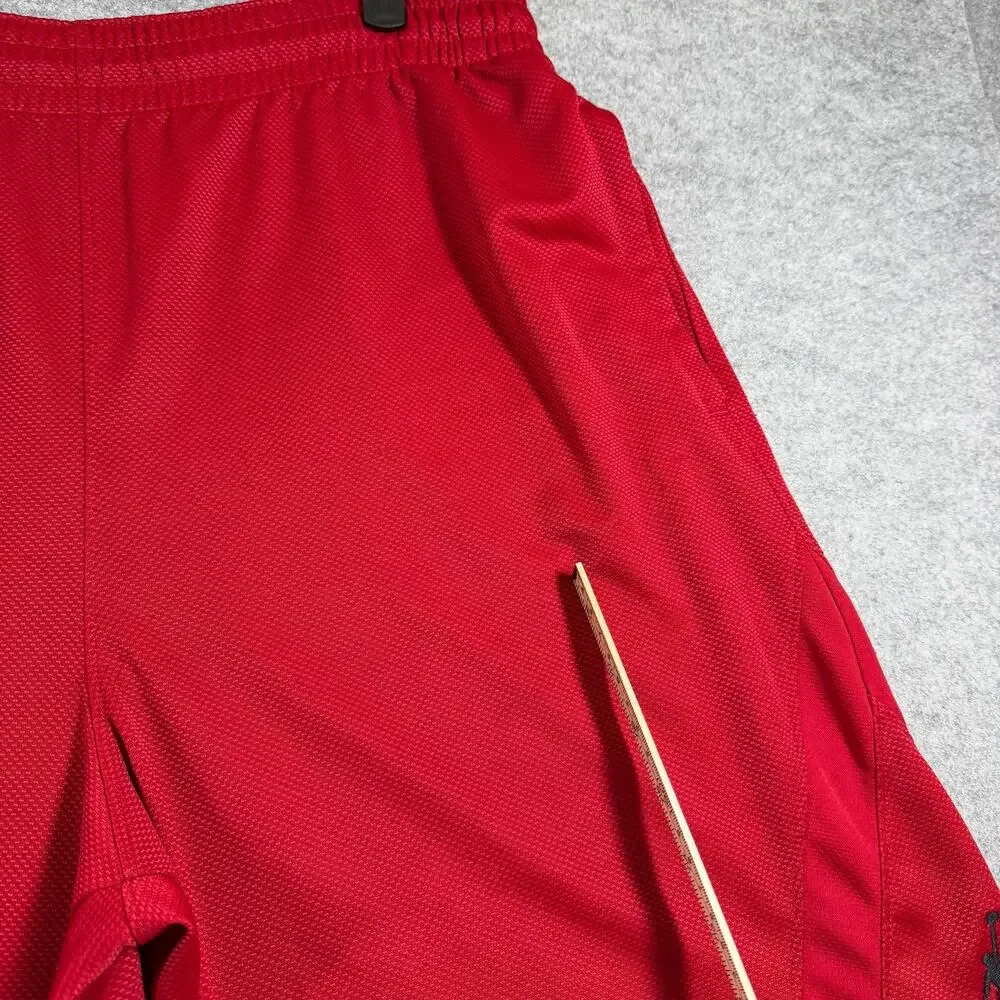 Air Jordan Basketball Shorts Mens M Red Jumpman Logo Drawstring Athletic Pockets
